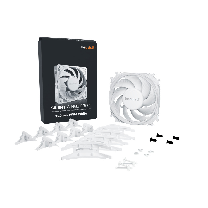 be quiet! Silent Wings Pro 4 120 mm PWM - Blanc