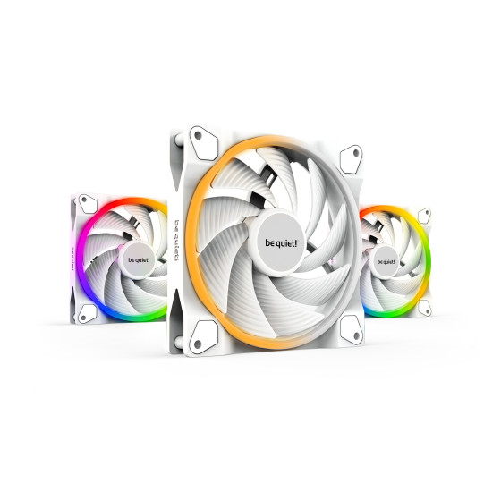 be quiet! Light Wings 140 mm PWM High Speed ARGB Triple Pack (blanc)