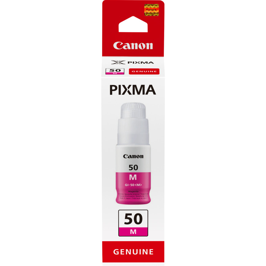 Bouteille d'encre Canon GI-50 M, haut rendement, Magenta