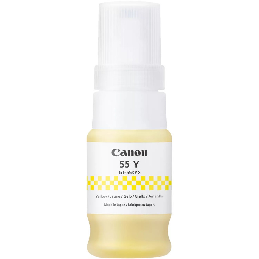 Bouteille d'encre jaune Canon GI-55Y