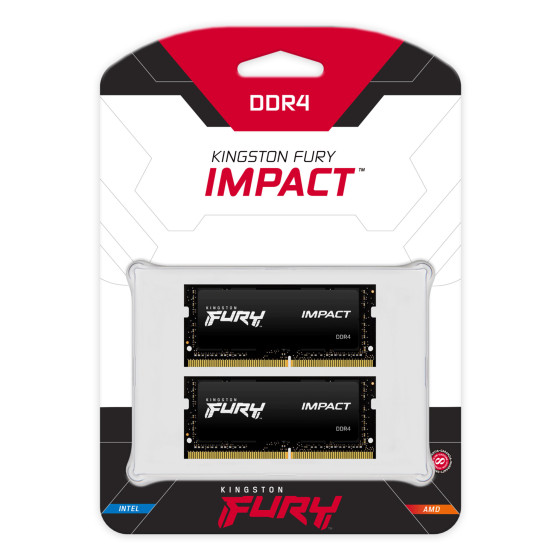 Kingston FURY Impact SO-DIMM 64 Go (2 x 32 Go) DDR4 3200 MHz CL20