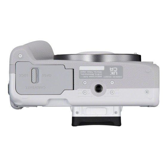 Appareil photo hybride Canon EOS R50, blanc + objectif RF-S 18-45mm F4.5-6.3 IS STM