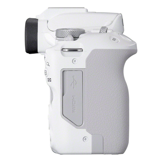 Appareil photo hybride Canon EOS R50, blanc + objectif RF-S 18-45mm F4.5-6.3 IS STM