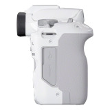 Appareil photo hybride Canon EOS R50, blanc + objectif RF-S 18-45mm F4.5-6.3 IS STM