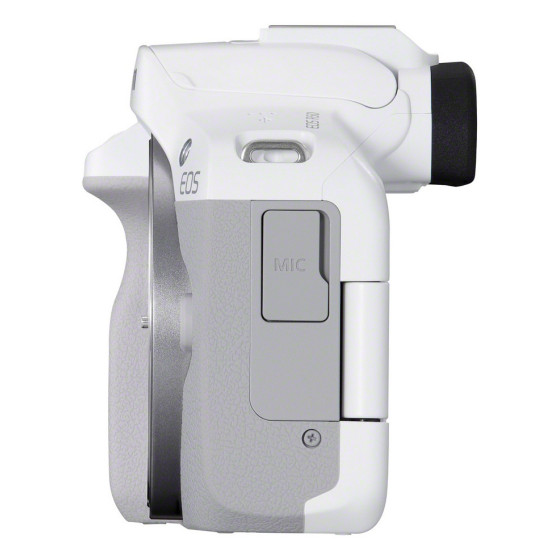 Appareil photo hybride Canon EOS R50, blanc + objectif RF-S 18-45mm F4.5-6.3 IS STM