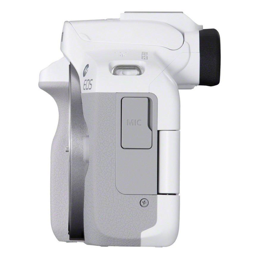 Appareil photo hybride Canon EOS R50, blanc + objectif RF-S 18-45mm F4.5-6.3 IS STM