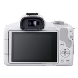 Appareil photo hybride Canon EOS R50, blanc + objectif RF-S 18-45mm F4.5-6.3 IS STM