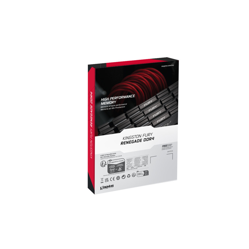 Kingston FURY Renegade 32 Go (2 x 16 Go) DDR4 3600 MHz CL16 Noir/Gris