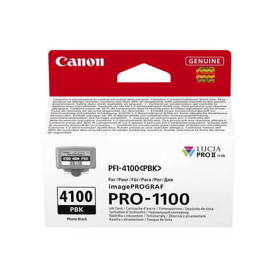 Cartouche d'encre photo noir Canon PFI-4100PBK