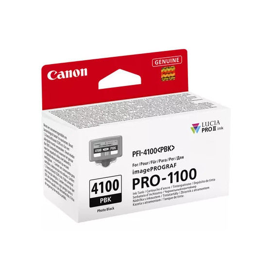 Cartouche d'encre photo noir Canon PFI-4100PBK