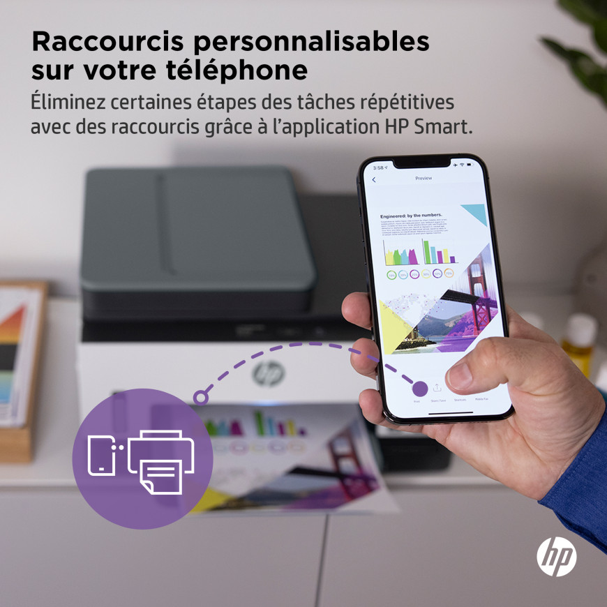 Imprimante Tout-en-un HP Smart Tank 7605
