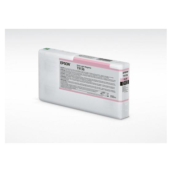 Cartouche d'encre Epson T9136 – Vivid Light Magenta (200ml) (C13T91360N)