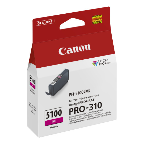 Cartouche d'encre magenta Canon PFI-5100M
