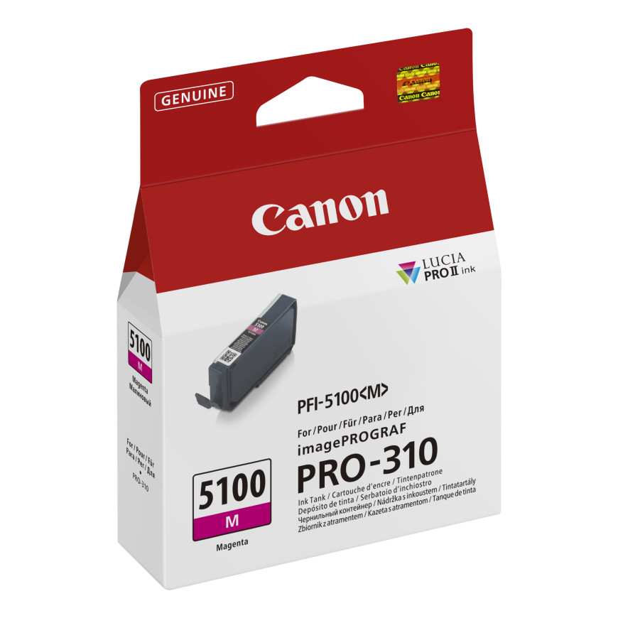Cartouche d'encre magenta Canon PFI-5100M