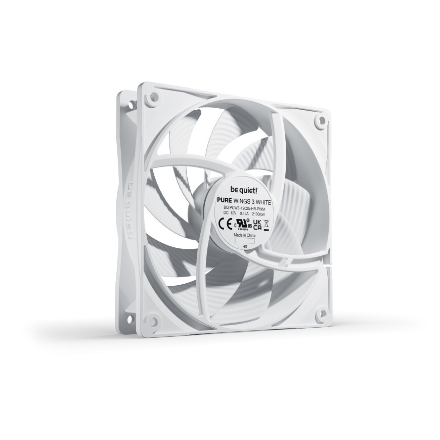 be quiet! Pure Wings 3 120mm PWM high-speed (Blanc)