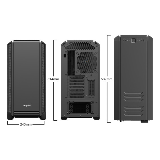 be quiet! Silent Base 601 Window (Noir)