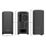 be quiet! Silent Base 601 Window (Noir)