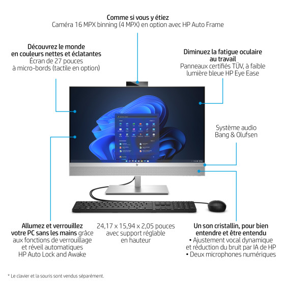 HP EliteOne 870 G9 - Écran tactile
