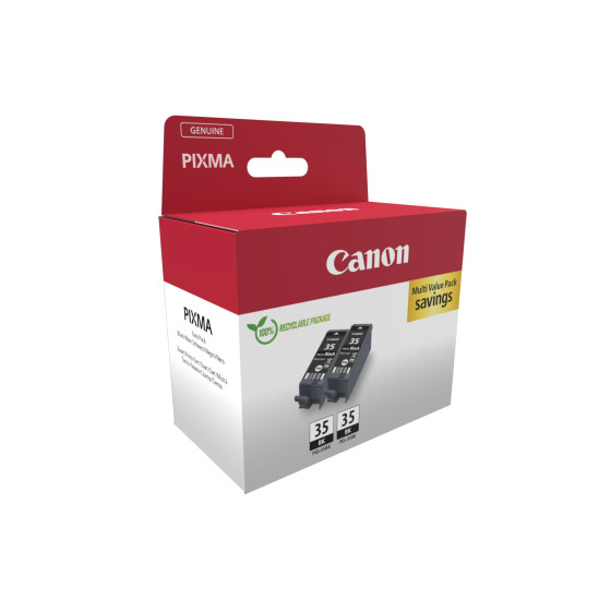 Pack de 2 cartouches d'encre noire Canon PGI-35BK
