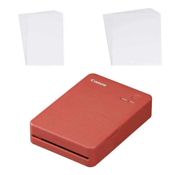 Imprimante photo couleur portable sans fil Canon SELPHY QX20, Rouge terracotta