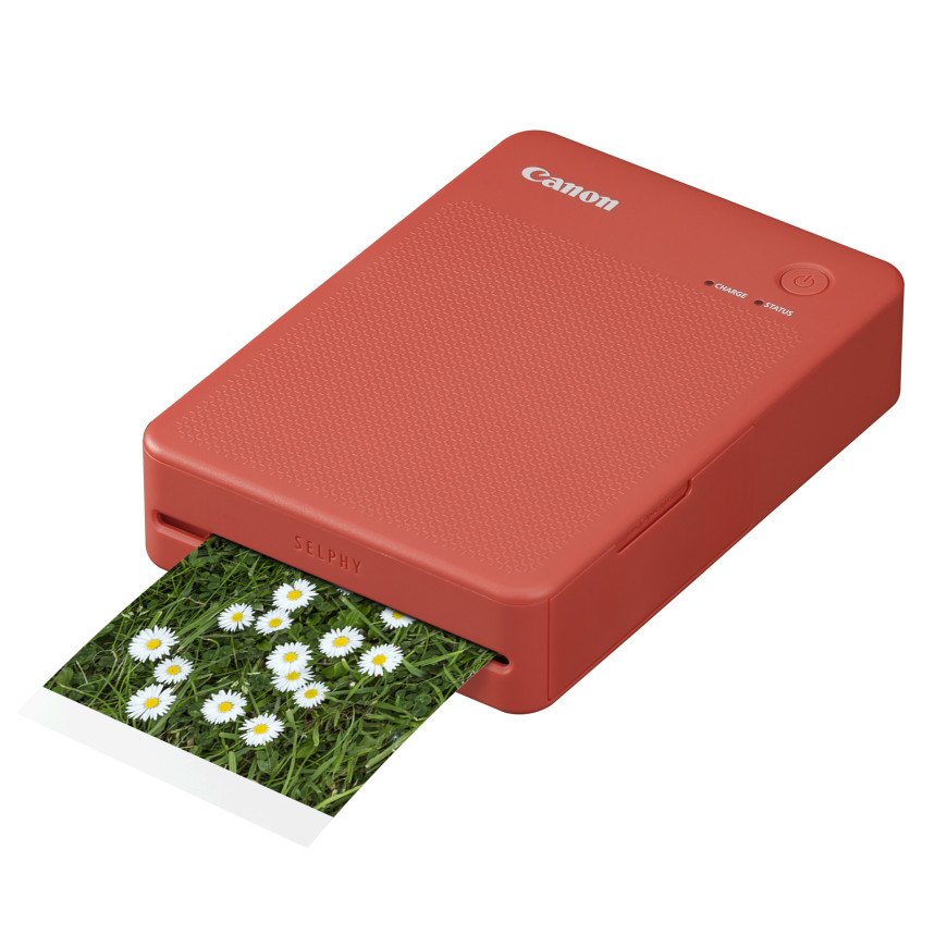 Imprimante photo couleur portable sans fil Canon SELPHY QX20, Rouge terracotta