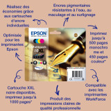 Epson Multipack 4-colours 16 DURABrite Ultra Ink – Cartouches d'encre pigmentaire (C13T16264012)
