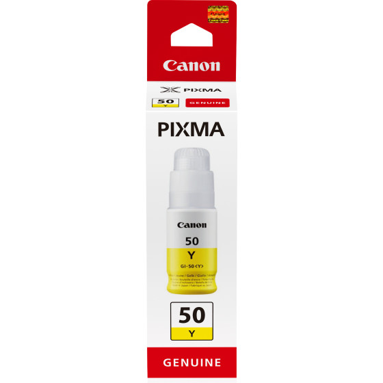 Bouteille d'encre Canon GI-50 Y, haut rendement, Jaune