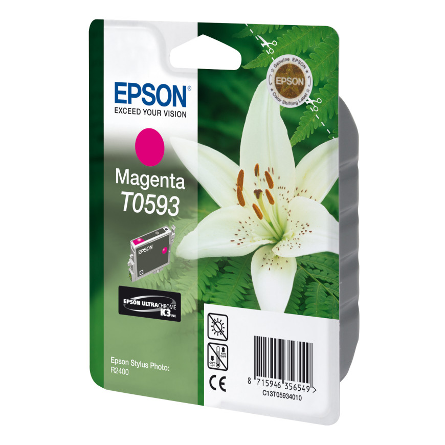Cartouche Epson T0593 – encre UltraChrome K3 M (C13T05934010)