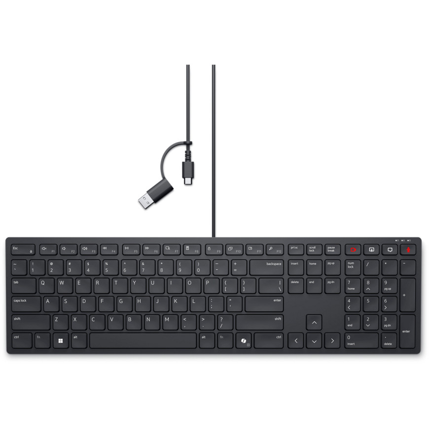 Clavier filaire de collaboration Dell Pro - KB525C - français (AZERTY)
