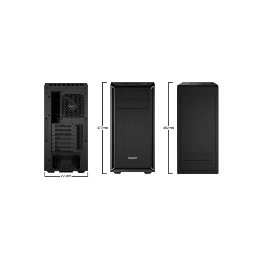be quiet! Pure Base 600 (Noir/Argent)