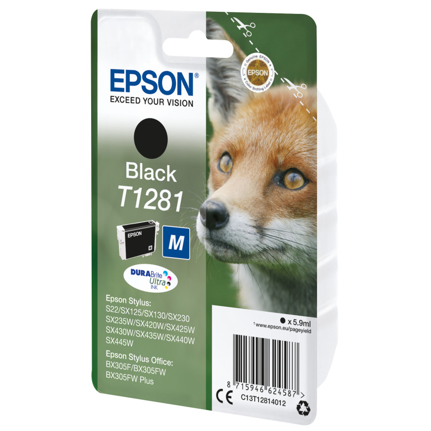 Epson T1281 – Encre noire DURABrite Ultra (C13T12814022)