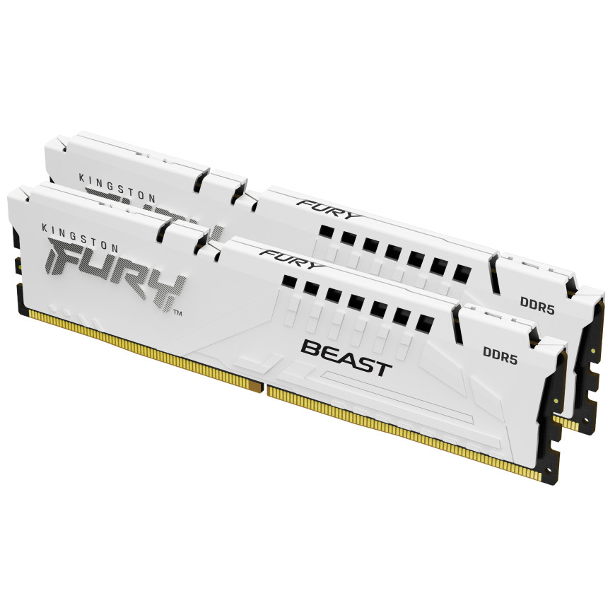 Kingston FURY Beast 64 Go (2 x 32 Go) DDR5 6000 MHz CL30 - Blanc
