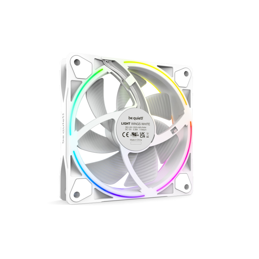 be quiet! Light Wings 120 mm PWM ARGB Triple Pack (blanc)