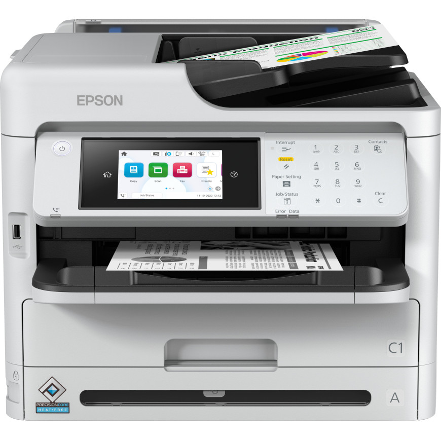 Imprimante multifonction Epson WorkForce Pro WF-M5899DWF – professionnelle monochrome (C11CK76402)
