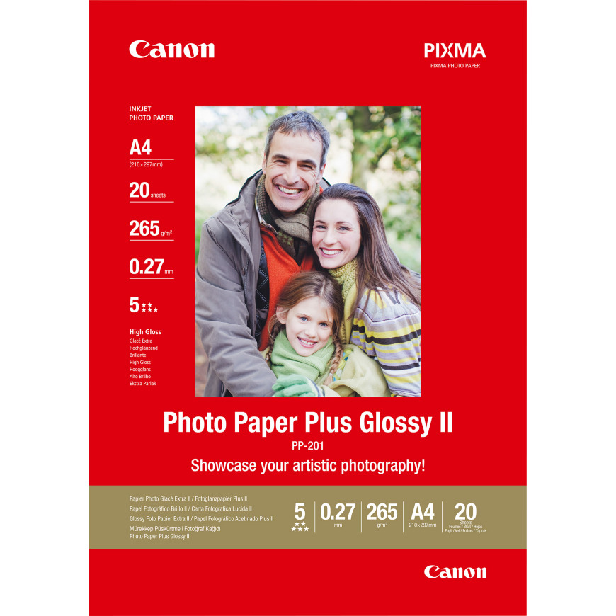Papier photo brillant extra II A4 Canon PP-201 - 20 feuilles