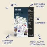 Epson Papier professionnel A4 Jet d’Encre 80 g/m2, 500 feuilles (C13S450075)