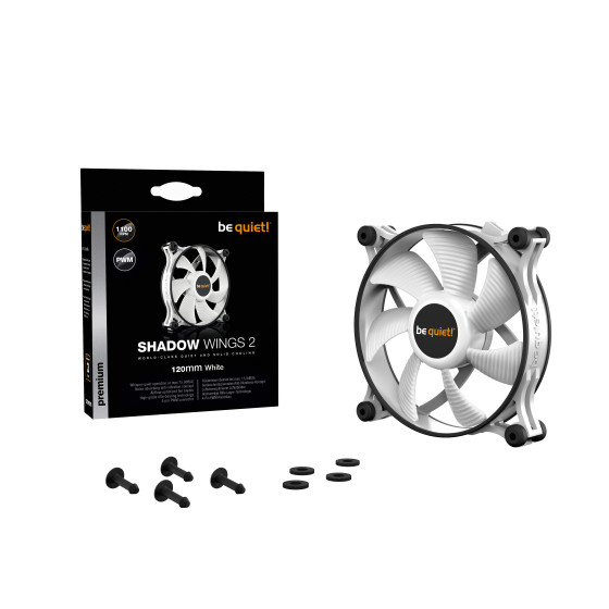 be quiet! Shadow Wings 2 White 120 mm PWM