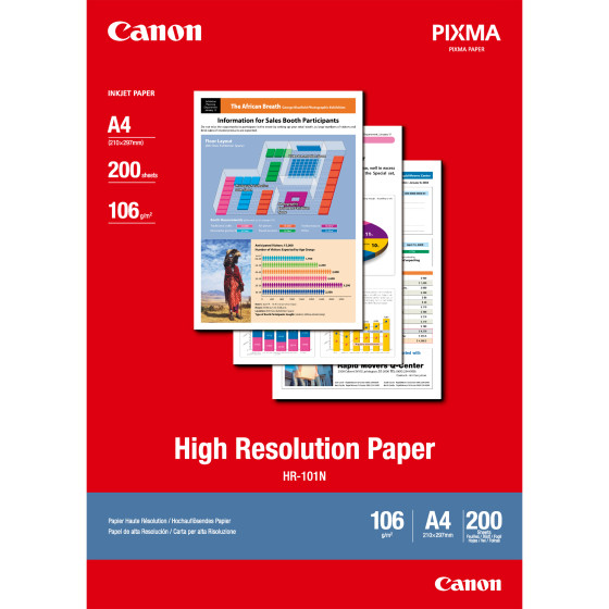 Papier haute résolution A4 Canon HR-101N - 200 feuilles