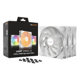 be quiet! Light Wings LX 140 mm PWM High Speed Triple Pack - Blanc