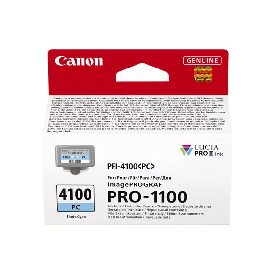 Cartouche d'encre photo cyan Canon PFI-4100PC