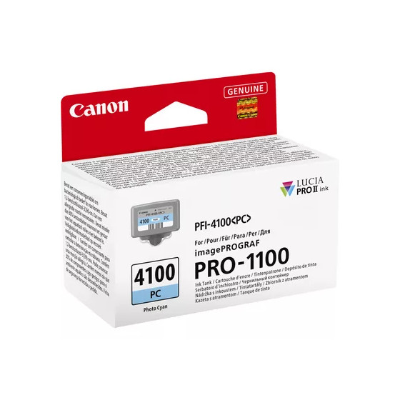 Cartouche d'encre photo cyan Canon PFI-4100PC
