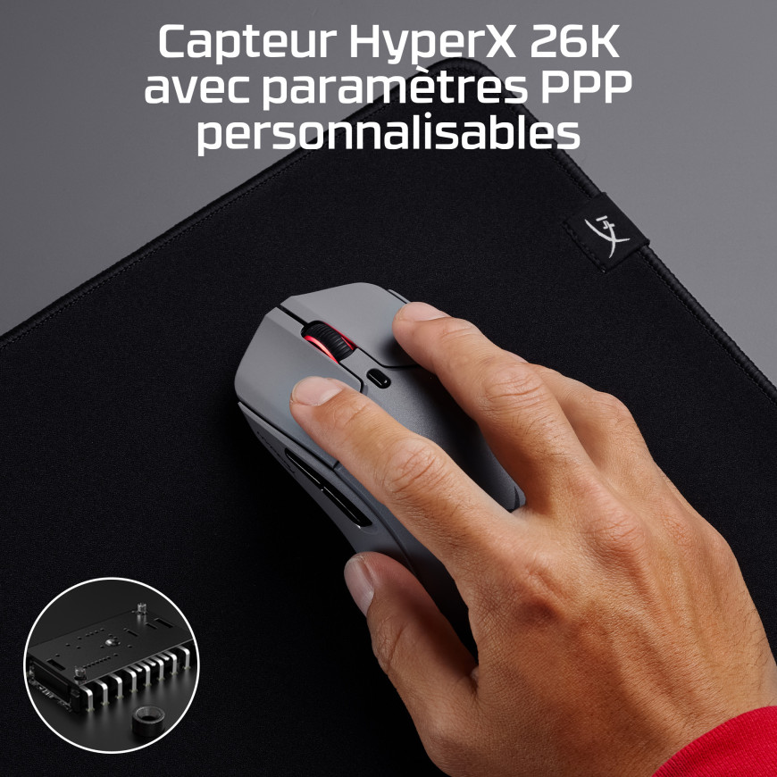 Souris gamer sans fil 4K HyperX Pulsefire Haste 2 Pro