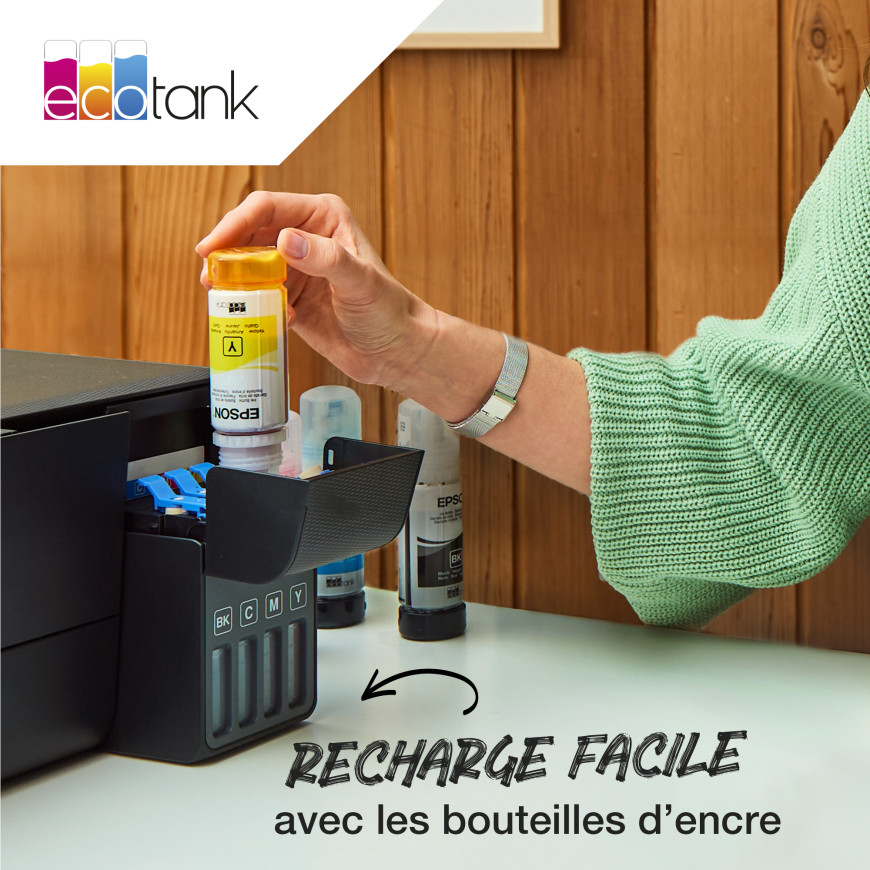Bouteille d’encre Epson 105 – pigmentaire noire EcoTank (C13T00Q140)