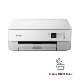 Imprimante photo jet d'encre couleur 3-en-1 sans fil Canon PIXMA TS5351i, blanche
