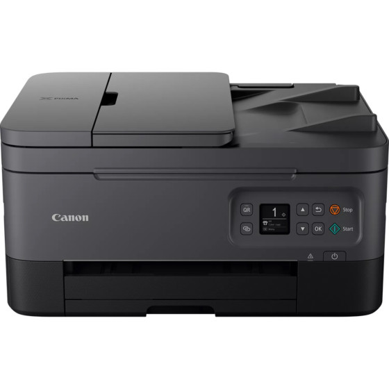 Imprimante photo jet d'encre couleur 3-en-1 sans fil Canon PIXMA TS7450i, noire