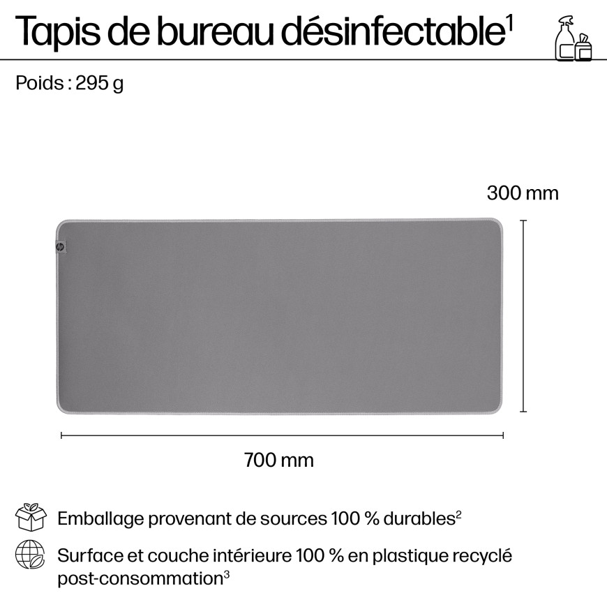 Tapis de bureau désinfectable HP 200