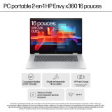 PC portable 2 en 1 HP Envy x360 16-ad0000nf - Écran tactile OLED 120 Hz