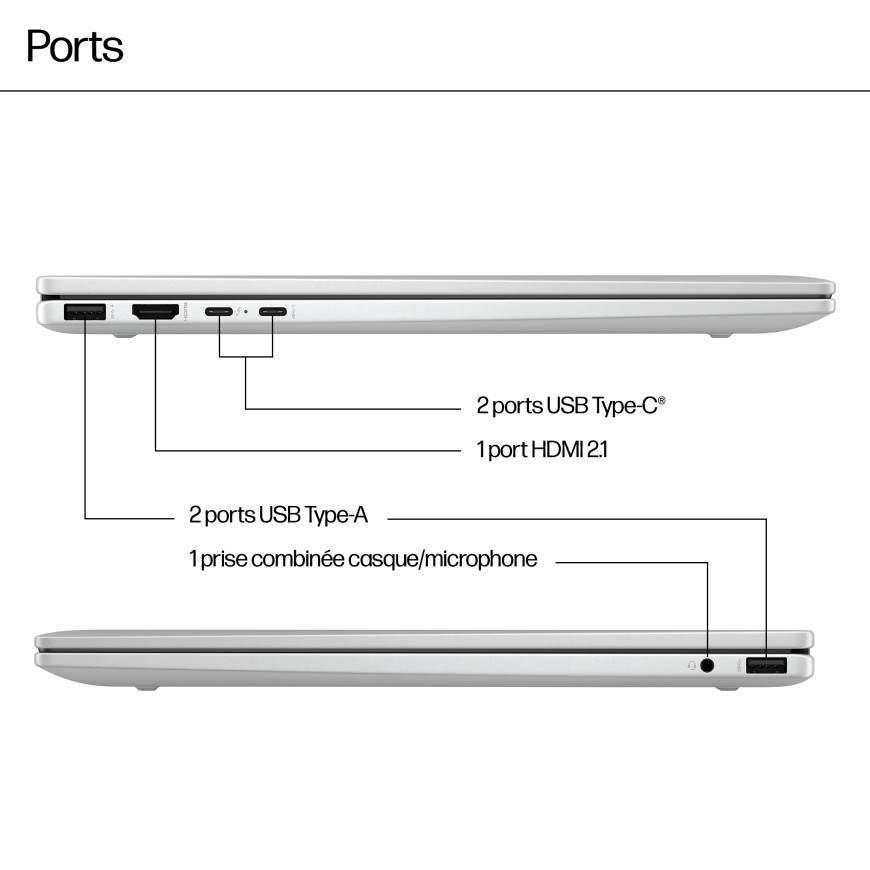 PC portable 2 en 1 HP Envy x360 16-ad0000nf - Écran tactile OLED 120 Hz