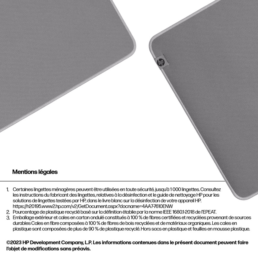 Tapis de bureau désinfectable HP 200