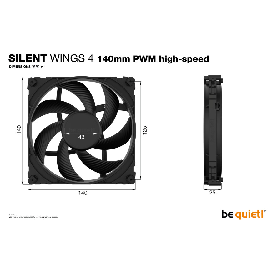 be quiet! Silent Wings 4 140mm PWM Highspeed